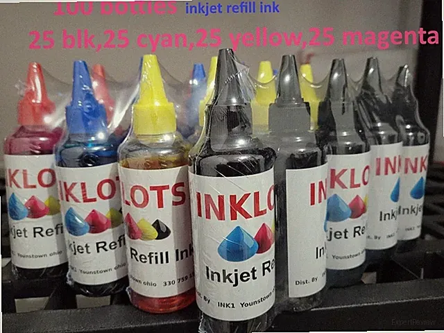 100 bottles inkjet Refill Ink for hp canon Et tank Smat MegaTank any printer