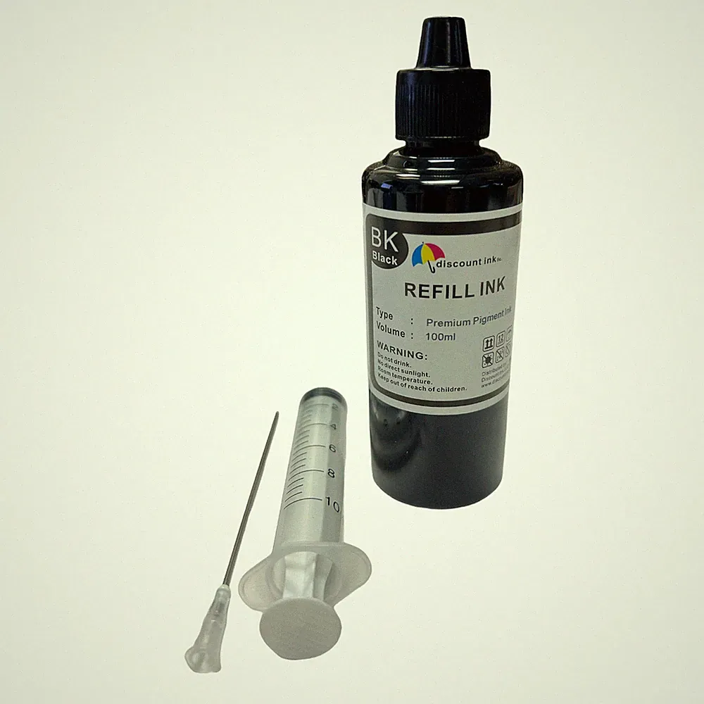 100ml Black Pigment Ink for Epson Refillable Cartridges/CISS