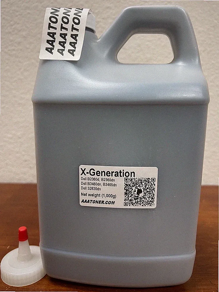 (1kg/1,000g) BULK Toner Refill for Dell S2830dn Smart Printer - NO Chips !!