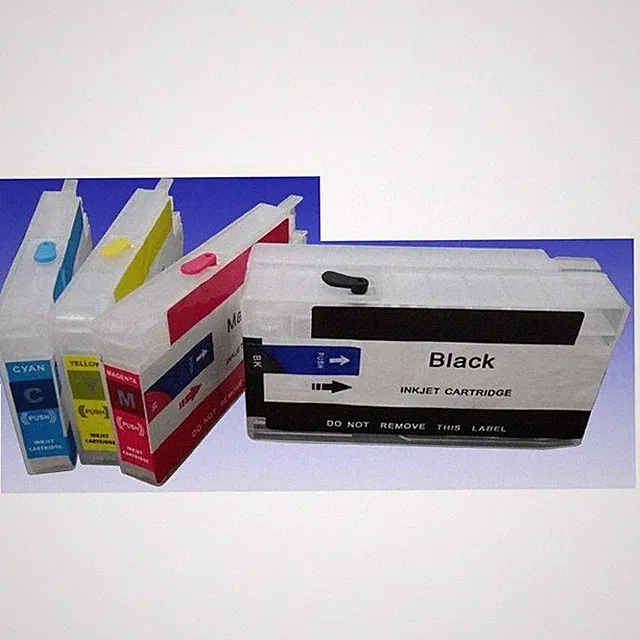 4 Refillable Empty Cartridges For HP 712 DesignJet T120 T230 T250 T520 T630