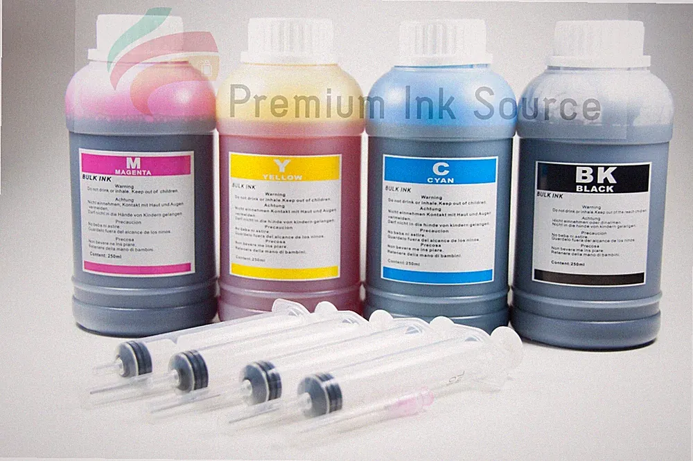 4x250ml Premium Refill ink kit for HP Canon Epson Lexmark Dell Kodak printers