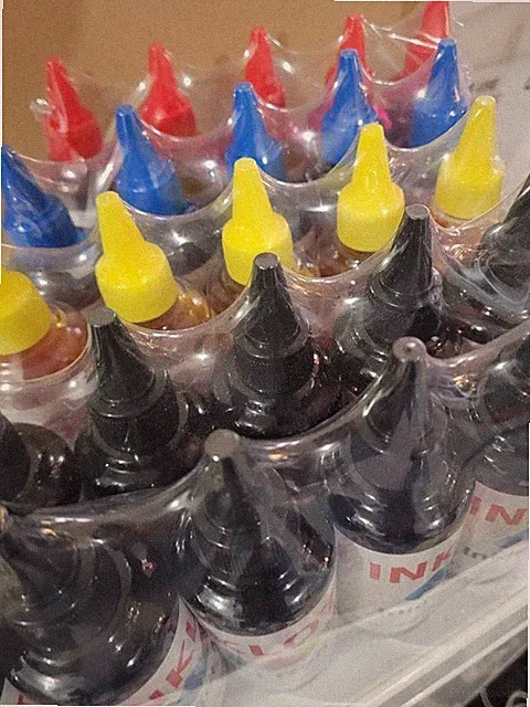 50 bottles inkjet Refill Ink work w all printer for hp canon epsn Et tank Tank