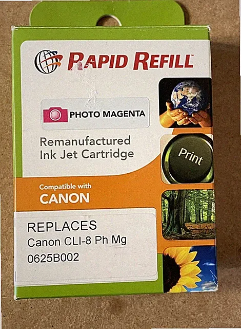 Canon CLI-8 Printer Ink jet Cartridge Magenta Rapid Refil Brand New in Box