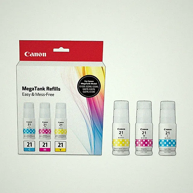 Canon G-21 CMY Ink Bottle Combo Pack - Cyan/Magenta/Yellow