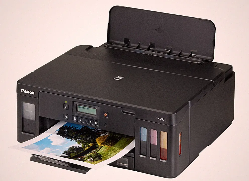 inkjet printer with refillable ink tanks
