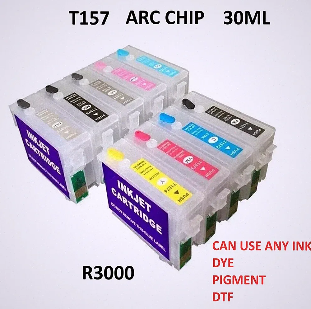 EMPTY For R3000 ,157 with ARC chip T157, INK empty Ink Cartridge