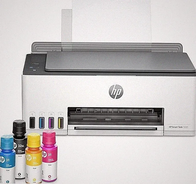 HP Smart Tank 5101 ALL-IN-ONE Printer Ink Tank SNPRC-2201 White/ Grey Excellent