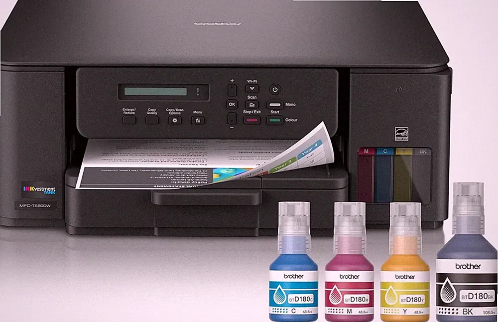 INKvestment Tank 580 Wireless Color Inkjet All-in-One Printer | Includes up to 3