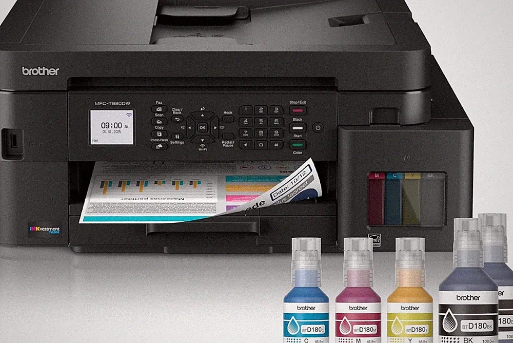 INKvestment Tank 980 Wireless and Ethernet Color Inkjet All-in-One Printer with