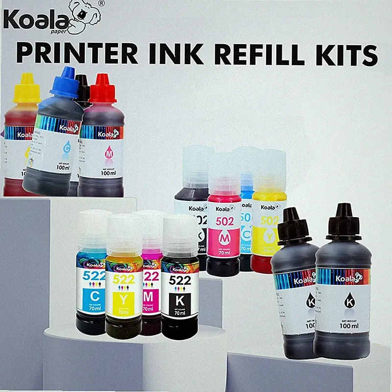 Lot Koala Ink Refill Kits for All Inkjet Printers, Canon, HP, Epson, Brother...