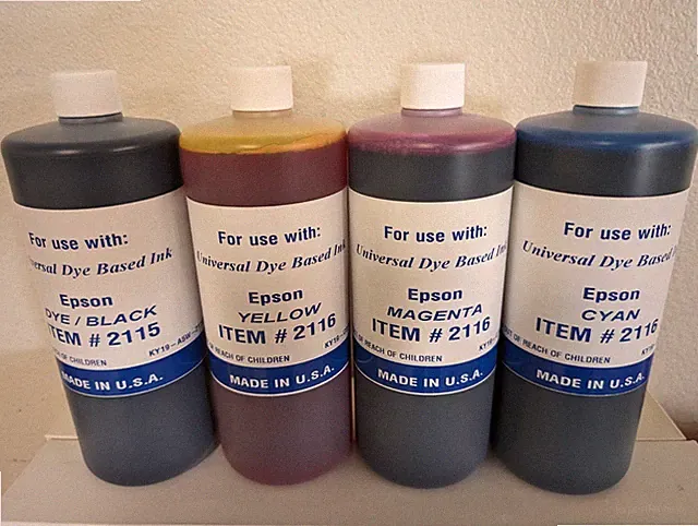 PREMIUM COMPATIBLE DYE BULK INK REFILL FOR EPSON ECO TANK PRINTERS (1,000ML)